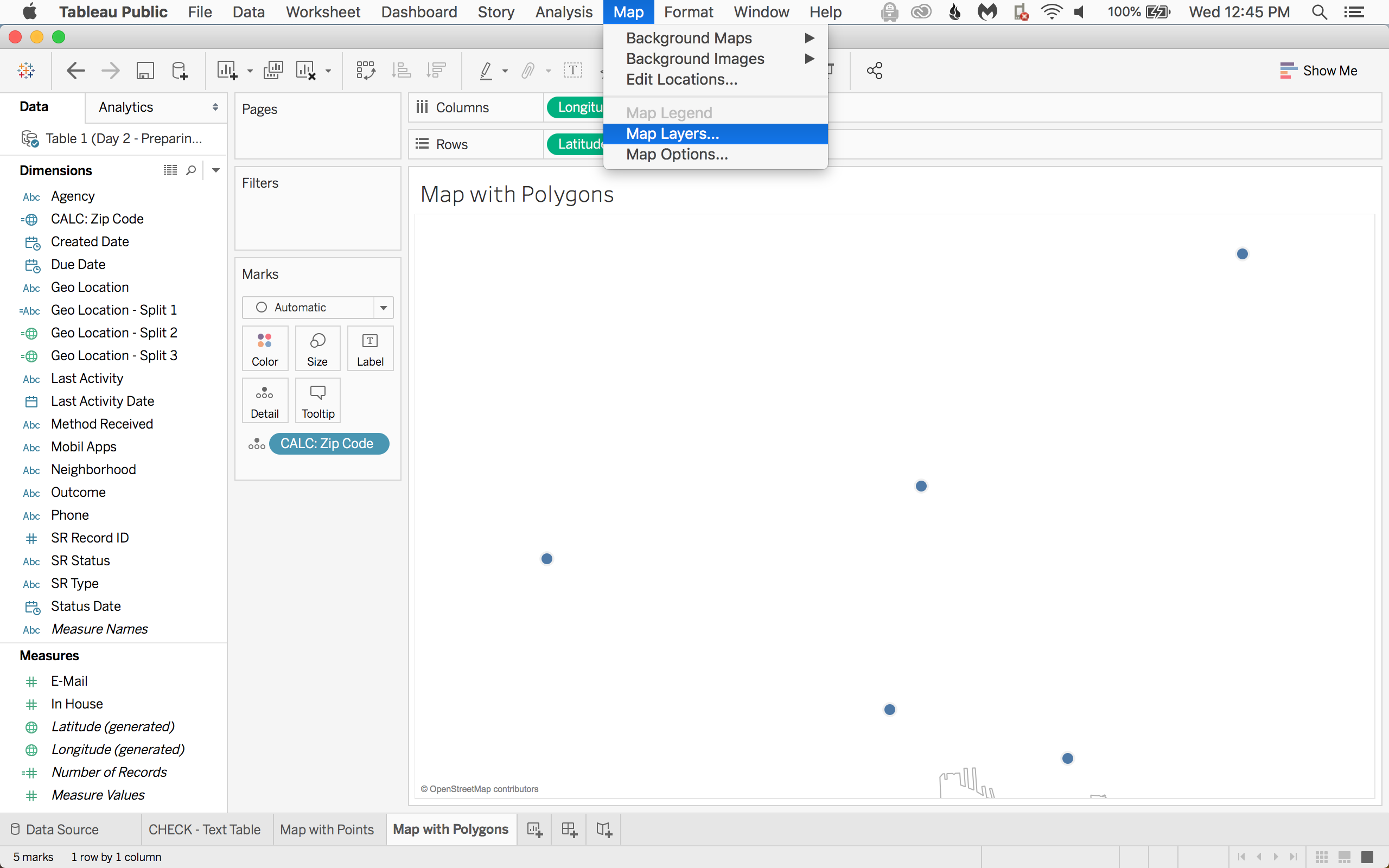 Go back to your Map Layers again.
