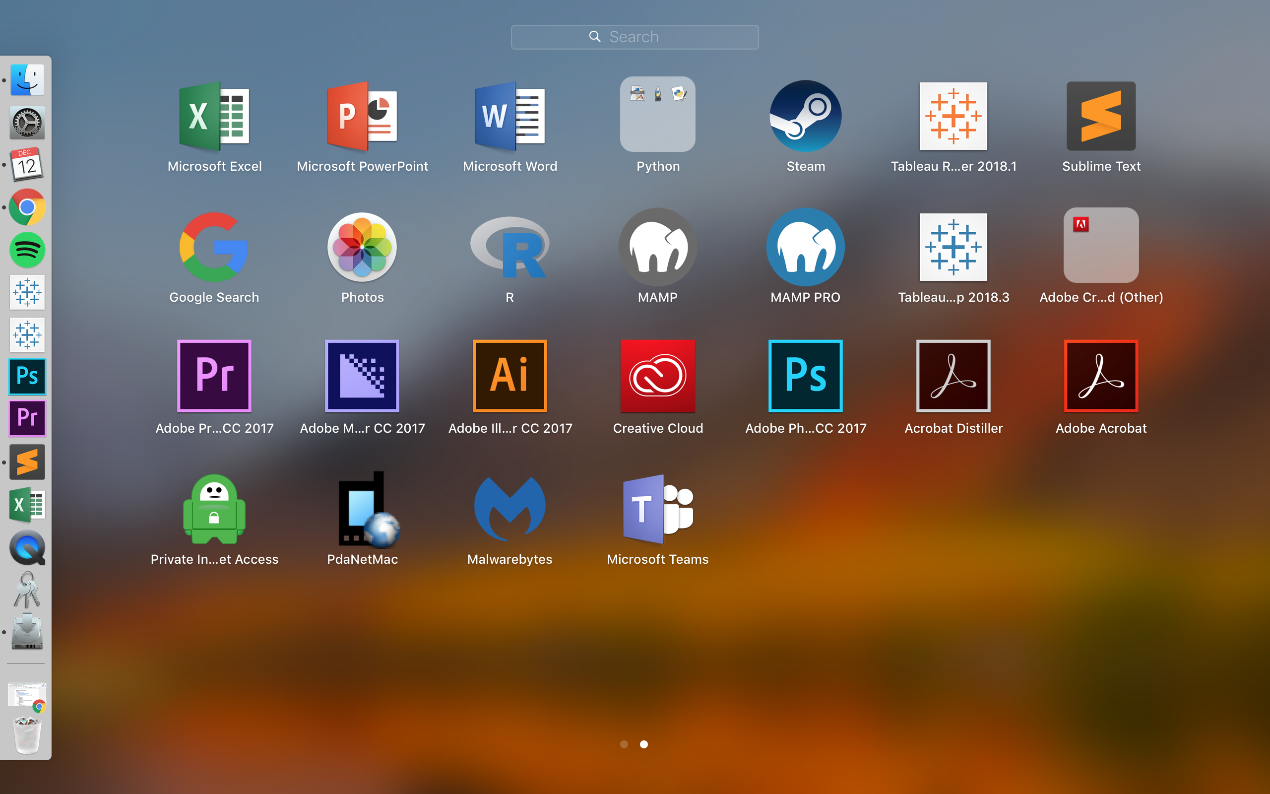 Once the installation has finished, locate where the software has been saved amongst your apps. Look for a white box with blue plus signs. Double click the icon to launch Tableau Public.
